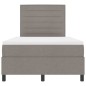 vidaXL Letto a molle con materasso e luce LED in tortora, 120 x 200 cm