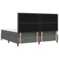 vidaXL Letto Box Spring con Materasso e LED Grigio Scuro, 200x200 cm in Tessuto