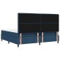 vidaXL Letto a molle con materasso e LED blu, 200 x 200 cm