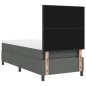 vidaXL Letto con molle e materasso LED grigio scuro, 90x200 cm in tessuto vidaXL Letto con molle e materasso LED grigio scuro, 90x200 cm in tessuto