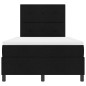 vidaXL Letto Box Spring con Materasso e LED - Nero, 120 x 190 cm, Tessuto