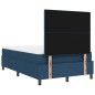 vidaXL Letto con molle e materasso con luci LED blu, 120 x 190 cm in tessuto