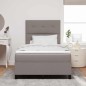 vidaXL Letto a molle con materasso e luce LED - Tortora - 120 x 200 cm - Tessuto vidaXL Letto a molle con materasso e luce LED - Tortora - 120 x 200 cm - Tessuto
