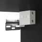 Set Mobili Porta TV 2 pz Nero in Legno Multistrato Set Mobili Porta TV 2 pz Nero in Legno Multistrato
