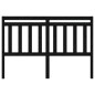 Testiera per Letto Nera 140x4x100 cm in Legno Massello di Pino Testiera per Letto Nera 140x4x100 cm in Legno Massello di Pino