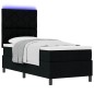 vidaXL Letto con molle , materasso e luci LED, nero, 80x200 cm in tessuto vidaXL Letto con molle , materasso e luci LED, nero, 80x200 cm in tessuto