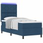 vidaXL Letto a Molle con Materasso e LED Blu 80x200 cm in Tessuto vidaXL Letto a Molle con Materasso e LED Blu 80x200 cm in Tessuto