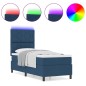 vidaXL Letto a Molle con Materasso e LED Blu 80x200 cm in Tessuto vidaXL Letto a Molle con Materasso e LED Blu 80x200 cm in Tessuto
