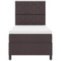 vidaXL Letto in tessuto con molle e materasso, LED in marrone scuro, 100 x 200 cm vidaXL Letto in tessuto con molle e materasso, LED in marrone scuro, 100 x 200 cm