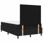 VidaXL Letto con Molle e Materasso e Luce LED - Nero - 120x190 cm - Tessuto