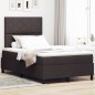 vidaXL Letto con molle e materasso, LED in marrone scuro, 120 x 200 cm vidaXL Letto con molle e materasso, LED in marrone scuro, 120 x 200 cm