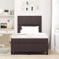 vidaXL Letto con molle e materasso, LED in marrone scuro, 120 x 200 cm vidaXL Letto con molle e materasso, LED in marrone scuro, 120 x 200 cm