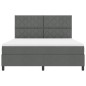 vidaXL letto a molle con materasso e LED - Grigio scuro, 180x200 cm in tessuto vidaXL letto a molle con materasso e LED - Grigio scuro, 180x200 cm in tessuto