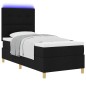 vidaXL Letto con box spring con materasso & LED nero 80x200 cm in tessuto vidaXL Letto con box spring con materasso & LED nero 80x200 cm in tessuto