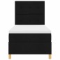 vidaXL Letto con box spring con materasso & LED nero 80x200 cm in tessuto vidaXL Letto con box spring con materasso & LED nero 80x200 cm in tessuto