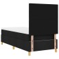 vidaXL Letto con box spring con materasso & LED nero 80x200 cm in tessuto vidaXL Letto con box spring con materasso & LED nero 80x200 cm in tessuto