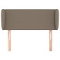 Testiera ad Orecchio Tortora 103x23x78/88 cm in Tessuto Testiera ad Orecchio Tortora 103x23x78/88 cm in Tessuto