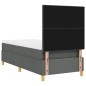 vidaXL Letto a Box con Materasso e LED Grigio Scuro 100x200 cm Tessuto vidaXL Letto a Box con Materasso e LED Grigio Scuro 100x200 cm Tessuto