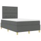 vidaXL Letto con Box Spring con materasso e LED grigio scuro 120x190 cm in tessuto vidaXL Letto con Box Spring con materasso e LED grigio scuro 120x190 cm in tessuto