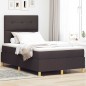 vidaXL Letto con Rete a Molle con Materasso & LED Marrone Scuro 120x190 cm Tessuto vidaXL Letto con Rete a Molle con Materasso & LED Marrone Scuro 120x190 cm Tessuto
