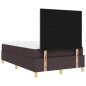 vidaXL Letto con Rete a Molle con Materasso & LED Marrone Scuro 120x190 cm Tessuto vidaXL Letto con Rete a Molle con Materasso & LED Marrone Scuro 120x190 cm Tessuto