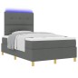 vidaXL Letto con Rete a Molle e Materasso & LED Grigio Scuro 120x200 cm Tessuto vidaXL Letto con Rete a Molle e Materasso & LED Grigio Scuro 120x200 cm Tessuto