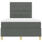vidaXL Letto con Rete a Molle e Materasso & LED Grigio Scuro 120x200 cm Tessuto vidaXL Letto con Rete a Molle e Materasso & LED Grigio Scuro 120x200 cm Tessuto