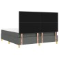 vidaXL Letto a molle con materasso e LED grigio scuro 180x200 cm tessuto vidaXL Letto a molle con materasso e LED grigio scuro 180x200 cm tessuto