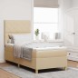 vidaXL Letto Box Sprig con materasso e LED panna 90x200 cm vidaXL Letto Box Sprig con materasso e LED panna 90x200 cm