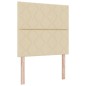 vidaXL Letto Box Sprig con materasso e LED panna 90x200 cm vidaXL Letto Box Sprig con materasso e LED panna 90x200 cm