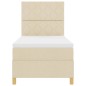vidaXL Letto Box Sprig con materasso e LED panna 90x200 cm vidaXL Letto Box Sprig con materasso e LED panna 90x200 cm