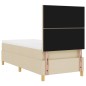vidaXL Letto Box Sprig con materasso e LED panna 90x200 cm vidaXL Letto Box Sprig con materasso e LED panna 90x200 cm
