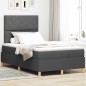 vidaXL Letto a molle con materasso & LED grigio scuro 120x190 cm in tessuto vidaXL Letto a molle con materasso & LED grigio scuro 120x190 cm in tessuto