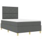 vidaXL Letto a molle con materasso & LED grigio scuro 120x190 cm in tessuto vidaXL Letto a molle con materasso & LED grigio scuro 120x190 cm in tessuto