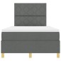 vidaXL Letto a molle con materasso & LED grigio scuro 120x190 cm in tessuto vidaXL Letto a molle con materasso & LED grigio scuro 120x190 cm in tessuto