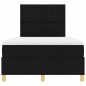 vidaXL Letto Box Spring con materasso & LED nero 120x190 cm in tessuto