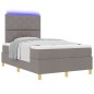vidaXL Letto con Box Spring e Materasso & LED Tortora 120x200 cm Tessuto vidaXL Letto con Box Spring e Materasso & LED Tortora 120x200 cm Tessuto
