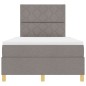 vidaXL Letto con Box Spring e Materasso & LED Tortora 120x200 cm Tessuto vidaXL Letto con Box Spring e Materasso & LED Tortora 120x200 cm Tessuto