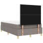 vidaXL Letto con Box Spring e Materasso & LED Tortora 120x200 cm Tessuto vidaXL Letto con Box Spring e Materasso & LED Tortora 120x200 cm Tessuto