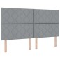 vidaXL Letto rete a molle con materasso & LED Grigio chiaro 180x200 cm Tessuto vidaXL Letto rete a molle con materasso & LED Grigio chiaro 180x200 cm Tessuto