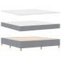 vidaXL Letto rete a molle con materasso & LED Grigio chiaro 180x200 cm Tessuto vidaXL Letto rete a molle con materasso & LED Grigio chiaro 180x200 cm Tessuto