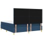 vidaXL Letto Box Spring con materasso e LED Blu 180x200 cm Tessuto vidaXL Letto Box Spring con materasso e LED Blu 180x200 cm Tessuto
