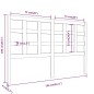 Testiera per Letto 156x4x100 cm in Legno Massello di Pino Testiera per Letto 156x4x100 cm in Legno Massello di Pino