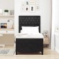 Letto Box Spring vidaXL con Materasso e LED Nero 90x190 cm Velluto
