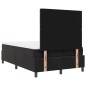 Letto Box Spring con Materasso e LED Nero 120x200 cm in Velluto Letto Box Spring con Materasso e LED Nero 120x200 cm in Velluto