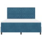 Letto a doghe vidaXL con materasso e LED Blu scuro 180x200 cm in velluto Letto a doghe vidaXL con materasso e LED Blu scuro 180x200 cm in velluto