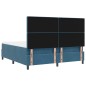 Letto a doghe vidaXL con materasso e LED Blu scuro 180x200 cm in velluto Letto a doghe vidaXL con materasso e LED Blu scuro 180x200 cm in velluto