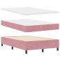 vidaXL Letto Box Spring con Materasso e LED Rosa 120x190 cm Velluto vidaXL Letto Box Spring con Materasso e LED Rosa 120x190 cm Velluto
