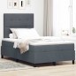 vidaXL Letto a Molle con Materasso e LED Grigio Scuro 120x200 cm Velluto vidaXL Letto a Molle con Materasso e LED Grigio Scuro 120x200 cm Velluto