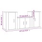 Set Mobili Porta TV 3 pz Bianco in Legno Multistrato Set Mobili Porta TV 3 pz Bianco in Legno Multistrato